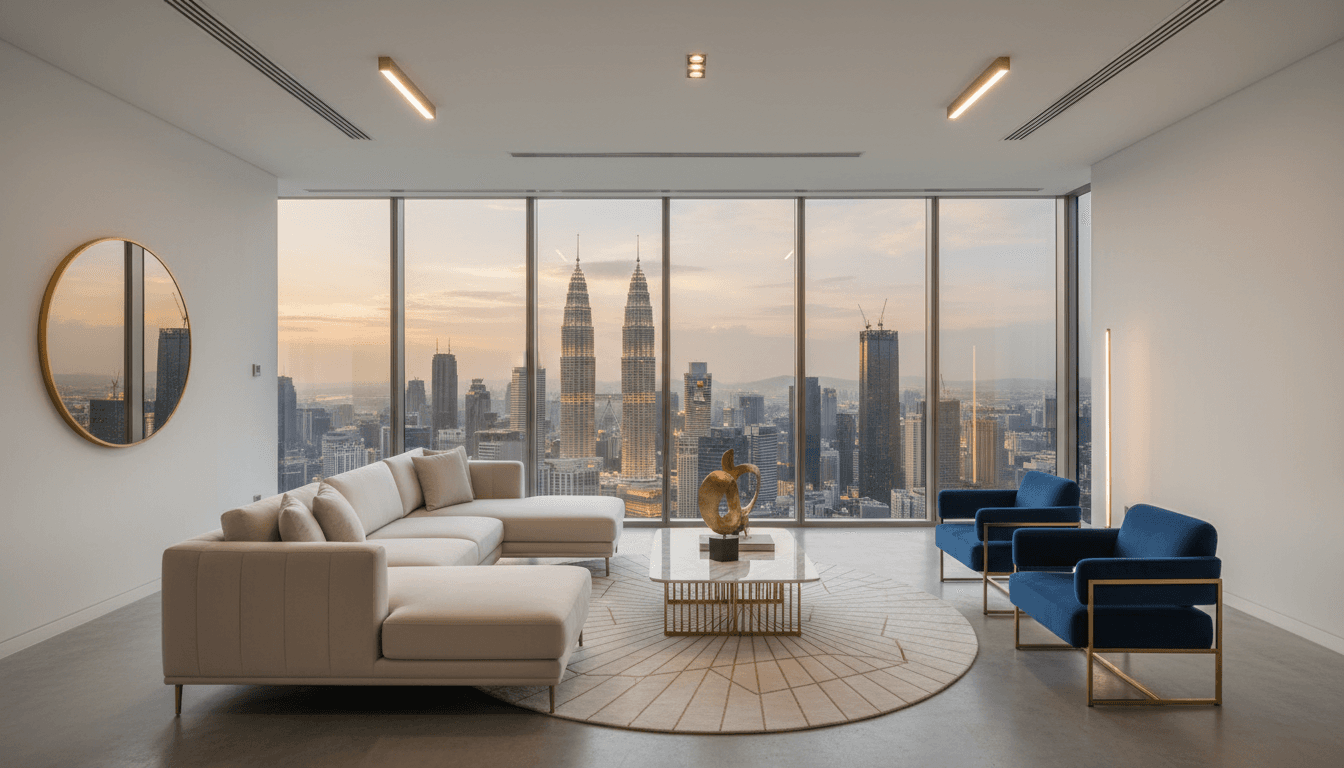 Luxury KLCC apartment with panoramic city views